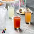 100PCS Disposable Straws Transparent Individually Packaged Straws Suitable for Home Party Milk Tea Juice Milkshake Coffee. 