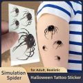 Creepy Spider Tattoo Stickers – Waterproof for Halloween Horror. 