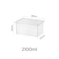 To Be Best Clear Food Storage Box with Lid for Storing Fresh Items, Dry Goods, and General Supplies.. 