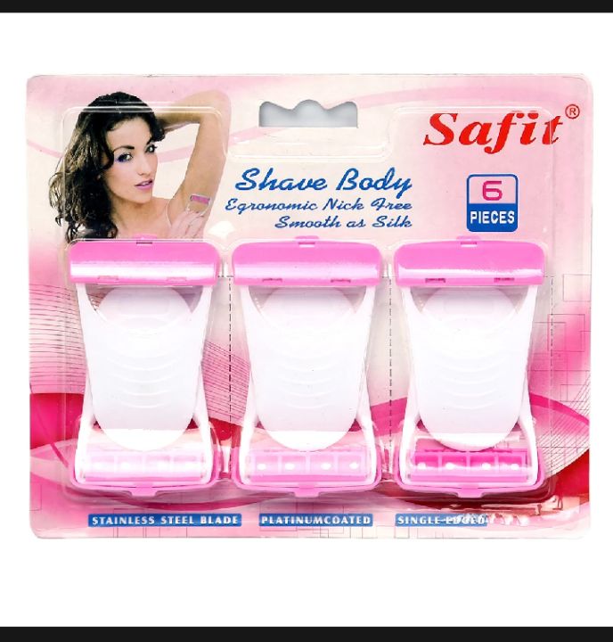 6 PCs Ladies Woman Girls Shaver Trimmer Bikini razer soft Hair removal
