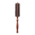 6 Style Natural Boar Bristle Hair Round Brush Wood Handle Round Barrel Hair Comb Hair Roller Brush Hairdressing Styling Tools. 