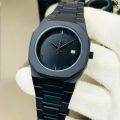 Black Aura Quartz Watch – Stylish Analog Watch for Men & Boys. 