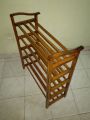 Wooden shoe rack. 