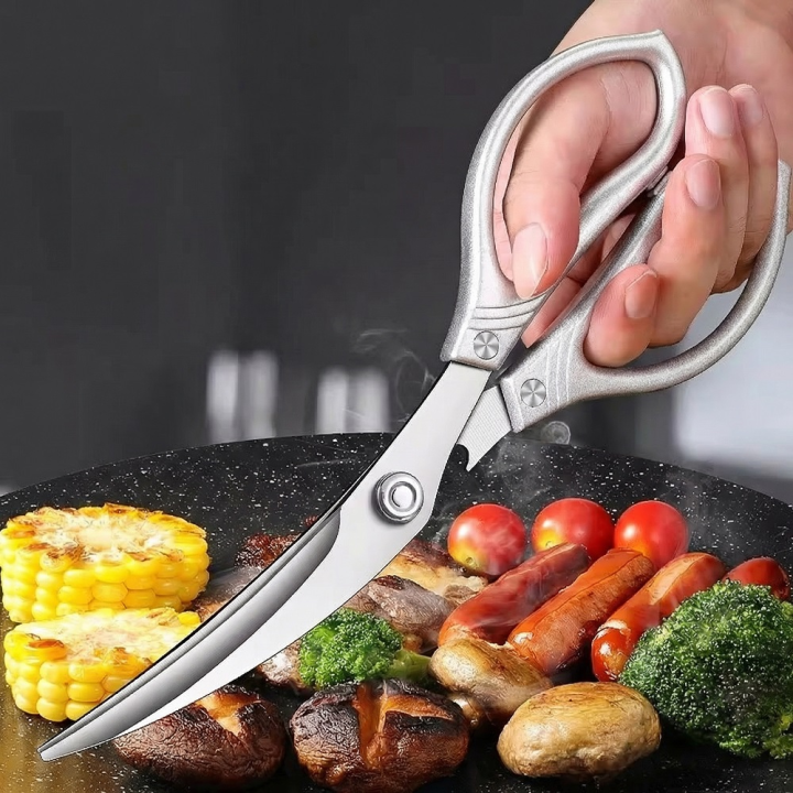 Sharp Kitchen Scissors Multifunctional High-hardness Sharp Food-grade Stainless Steel Forged ...