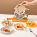 WORTHBUY Cute Cat Pattern Plastic Dessert Snack Food Plate Reusable Spit Bone Dish Microwave&Dishwasher Safe Kitchen Tableware. 