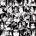 65-75PCS Black White NARUTO Anime Stickers Decoration Suitcase Scrapbooking Laptop Phone Stationery Manga Kid Sticker. 