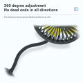 SEAMETAL Car Electric Fan Strong Wind 3-Speed Cooling Fan for Rear Seat Passenger Portable 360 Degree Rotatable Car Air Fan.