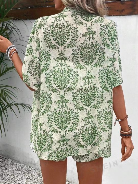 2024%20Summer%20Casual%20Shirt%20Two%20Piece%20Set%20For%20Women%20Shorts%202%20Piece%20Sets%20Outfit%20Print%20%20Short%20Sleeve%20Short%20Sets%20Outfits%20Home%20Sets%20-%20Image%206