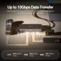 PULWTOP MacBook Pro Docking Station Dual Monitor 4K@60Hz with 2HDMI,PD,Ethernet,USB A/C 10Gbps,SD/TF, USB 2.0. 