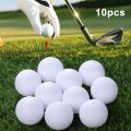 Practice Golf Balls 10 Pcs White True Flight Soft Indoor Air Ball's.