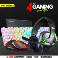 RGB Gaming Keyboard and Mouse and Headphones Combo with FREE Mousepad in Low price ~ Mechanical Feeling Gaming Key Board with 7 light RGB Gaming Mouse ~ Wired Keyboards for Mobile Gaming, Pubg, Laptop, PC, Minecraft, Xbox - 112 Keys - By FunBug. 