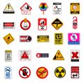 Warning Signs Stickers [50pcs] Bans Cautions Directions Stickers for Helmet Water Bottle Laptop Phone Skateboard Travel. 