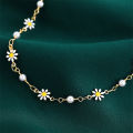 【Must-Have Accessories】 2023 New Cute Daisy Flower Chain Anklets for Women Summer Beach Colorful Beads Anklet Bracelet On Leg Foot Chain Boho Jewelry.