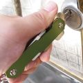 Key Holder Clip Organizer Compact Keychain Key Hard Aluminum Oxide Intelligent Flexible Aerospace Case（Random Color）. 