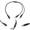 1 To 2 Dc Pin 1 Female To 2 Male Power Splliter Cable For Cctv Camera Internet Devices. 