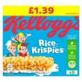 Kelloggs Rice Krispies Cereal Bars 6x20g. 