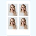 Photo Passport size 25 Print HD Customized Background for Passport School College. 