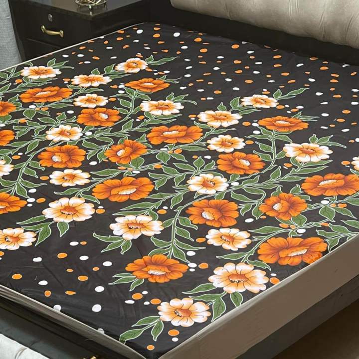 Printed Water Proof Matress Cover King SIze - Waterproof matress cover for king size bed - Export Quality