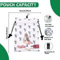 Funny Golf Valuables Pouch Hot DOG Design pu Leather Golf Tee Pouch with Drawstring Closure Golf Ball Tee Handbag Portable.