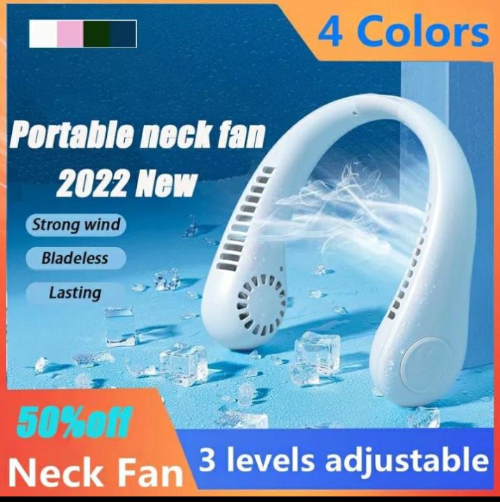 Neckfan Are A Necessity For Women Working In The Kitchen Charging Hands-Free Neck Fan Portable USB Rechargeable Fan 360 Degree Speed Adjustable Mini Fan Dual Cooling Fan Hanging Neck Fan For Kitchen Folding Handheld Fan Wearable Portable Neckband Mini Fan