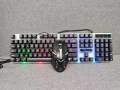 AOC KM100 Cool Backlit Keyboard and Mouse Combo Ergonomic Waterproof Keyboard Color Backlight for Computer PC Laptop  Extra 2% Off. 