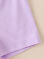 Children Eden 0-3yrs old newborn baby girl leopard bowknot ruffle short sleeve t-shirt purple shorts summer clothing sets for in.