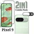2in1 Combo pack for Google Pixel 9 5G Screen Protector and Camera Protector Glass.