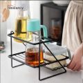 2-Layer Metal Spice Rack Organizer for Kitchen Accessories By F&A Salers. 