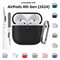 for AirPods 4th Generation Case Compatible with MagSafe Soft Silicone Protect Cover For Woman For AirPods 4th Gen (USB-C) 2024. 