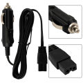 1pc 12V DC Car Cooler Cool Box Mini Fridge 2 Pin Lead Cable Plug Wire Car Refrigerator Cigarette Lighter Power Cord Accessories. 