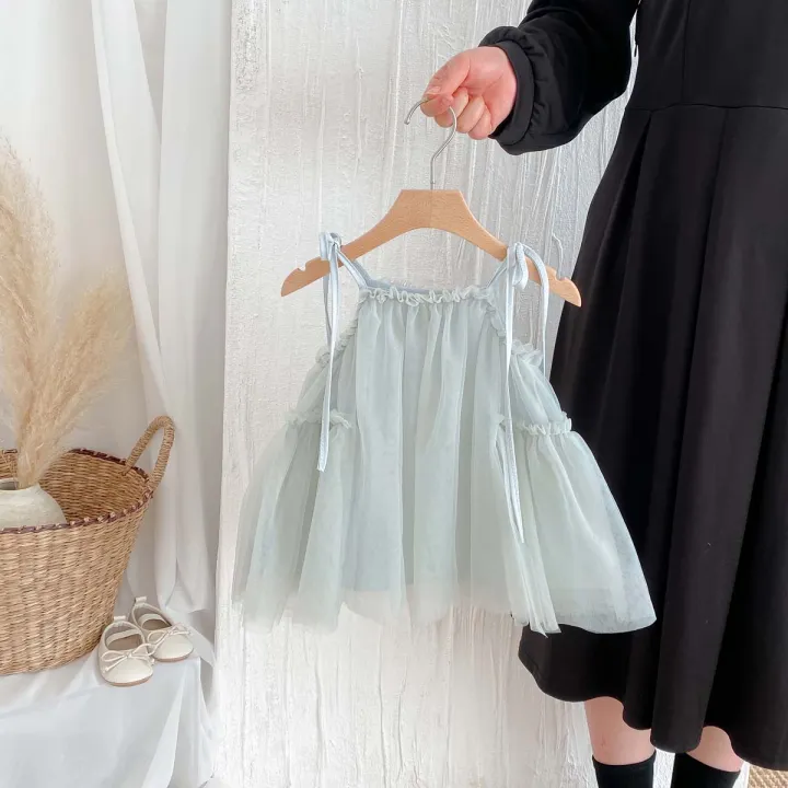 Girls%20ins%20strap%20dress,%20summer%20new%20Korean%20girls%20sweet%20princess%20dress%20mesh%20strap%20dress,%20suitable%20for%20going%20out%20-%20Image%203