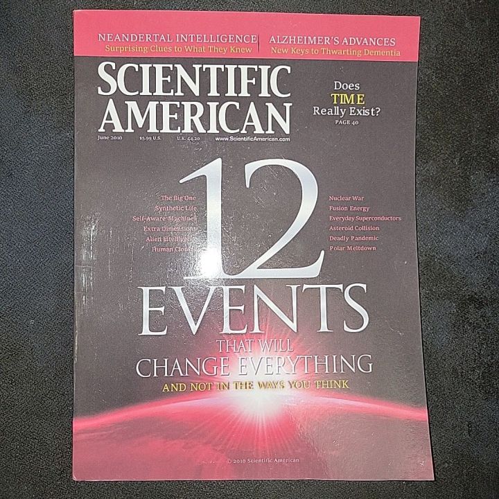 Scientific American; 12 Events That Will Change Everything And Not in The Ways You Think