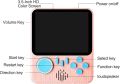Handheld-Video Game Console 3.5 inch 666 in 1 Portable Retro Portable Nostalgic Games Console mini game player for kids tv g7 handheld-party favor built-in 666 games G7 game. 