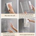 Luxury Water Ripple Tissue Holder, Wall Mounted U-Shaped No Drill Box for Kitchen Wipes & Bathroom Face Towel. 