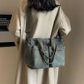 Casual Corduroy Messenger Bags Large Capacity Commuter Mummy Portable Shoulder Bag Multi Layers Camping Tote Bags.