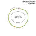 Lacteo Bohemia Multicolour Acrylic Seed Beads Necklace Women Handmade Strand Beaded Choker Short Neck Chain Simple Jewelry Party.
