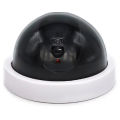 1PC Fake Dome Security Camera with LED Red Light, Battery Operated, No Wiring Required, Realistic Design Fake Dummy Camera, Black & White Color Available. 