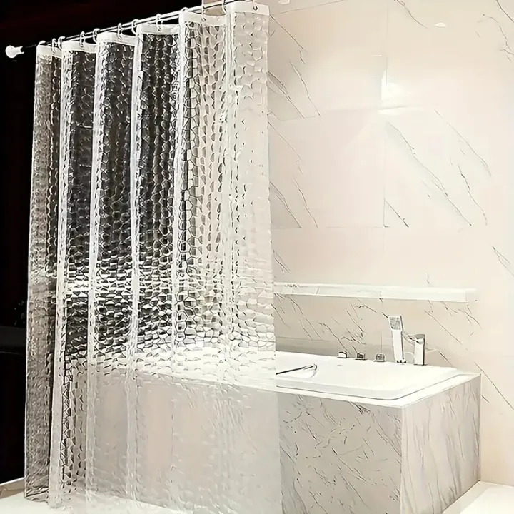 Irregular%203D%20semi%20transparent%20water%20cube%20printed%20decorative%20bathroom%20shower%20curtain%20waterproof%20shower%20curtain%20set%20high-end%20bathr%20-%20Image%202