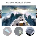 Portable Projector Screen Simple Curtain Anti-Light 60/70/80/100/120 Inches Projection Screens for Home Outdoor Office Projector. 