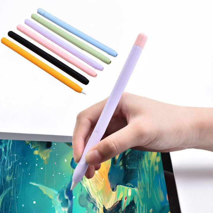 Stylus Pen Cover Silicone Case For Pencil 1 2 Color Matching Protective Case Non-slip Anti-fall for iPad Pencil 1st 2nd