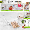 Unique 7 in 1 Automatic Home Mini Rechargeable Vacuum Sealer Pump Compressor Food Bag Heat seal Device Packaging Sealing Machine.