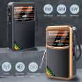 Portable Pocket Radio AM/FM/SW 3-Band Mini Portable Radio For Running Walking,Support Earphone Rechargeable Radio FM Receiver.