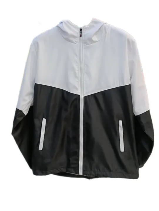 Deefuel%20Men's%20Multi-Colour%20Black%20&%20White%20Lightweight%20%20Windproof%20Casual%20Hooded%20Single%20layer%20Jacket%20-%20Image%209