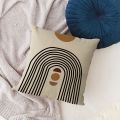1PC Abstract Boho Sunset Sunrise Sun and Moon Rainbow Landscape Decorative Pillow Cover Cushion Case,Home Sofa Bed Couch Decor. 