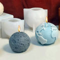 3D Earth Moon Silicone Candle Mold DIY Planet Crafts Resin Plaster Casting Molds Handmade Soap Making Tools Home Decor . 