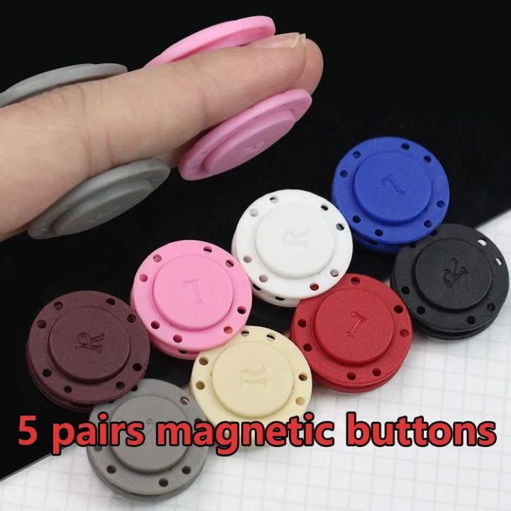 5 Pairs Magnet Button Strong Clothes Concealed Iron Sweater Magnetic S Coat Cardigan Accessories