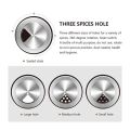 Rotating Stainless Steel Glass Spice Jars Set Salt Pepper Spray Seasoning Jars Sets for Spices Kitchen Cooking Tools 7Pcs/Set. 