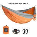 Portable Nylon Parachute Fabric Single and Double Size Outdoor Camping Hiking Garden Hammock. 