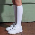 About 28 cm Knee High Socks Kids Boys Girls Socks for School Uniform Children White Socks Student Black  toddler girl socks. 