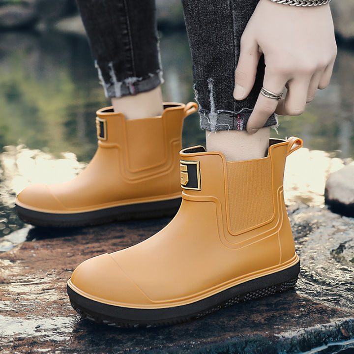 %E3%80%90First%20need%20for%20trendy%20people%20in%20the%20rainy%20season%E3%80%91Men's%20low-tube%20waterproof%20rain%20boots%20anti-slip%20wear-resistant%20Chelsea%20wind%20sho%20-%20Image%205